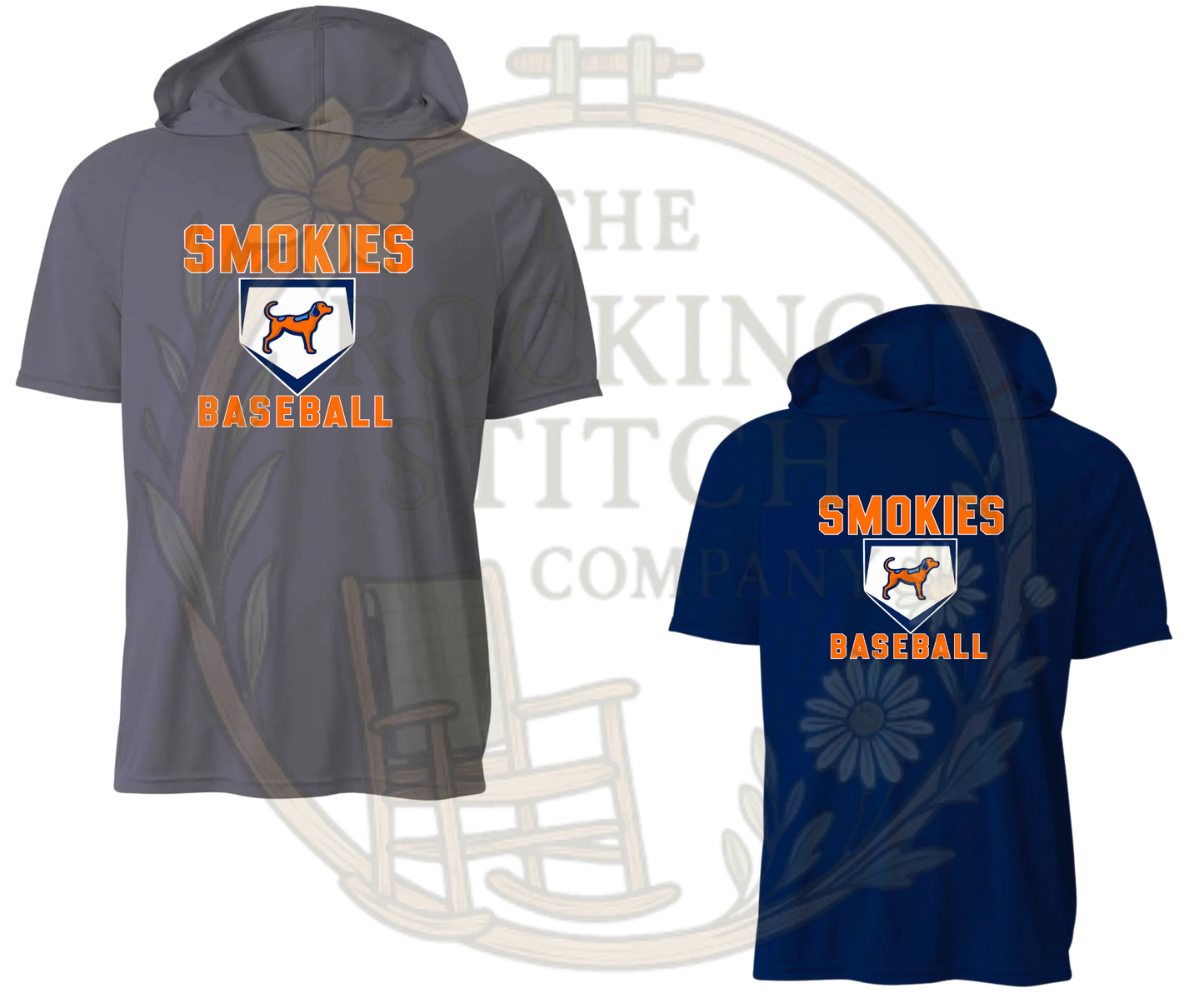 Smokies Baseball Drifit Short Sleeve Hoodie