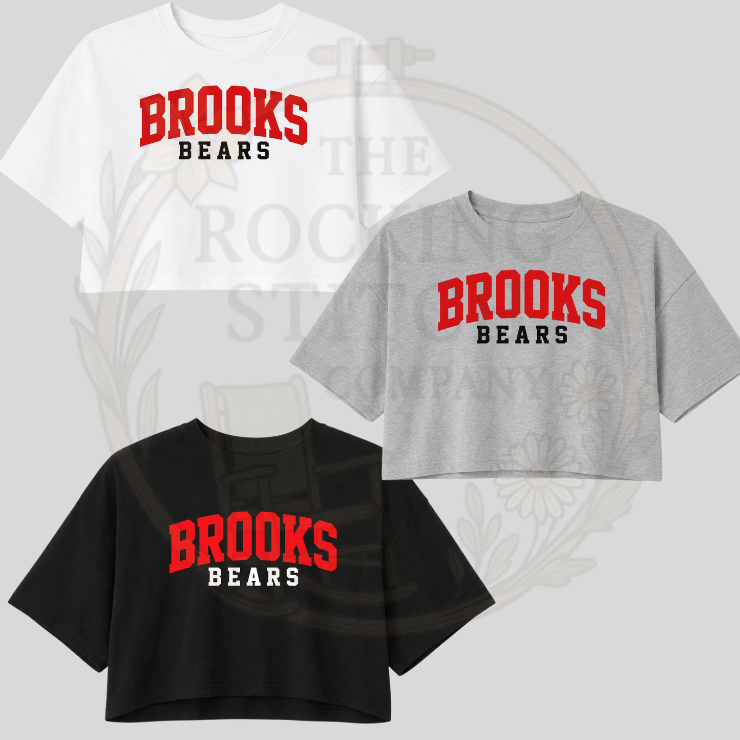 Brooks Bears Bella Canvas Cropped Tee
