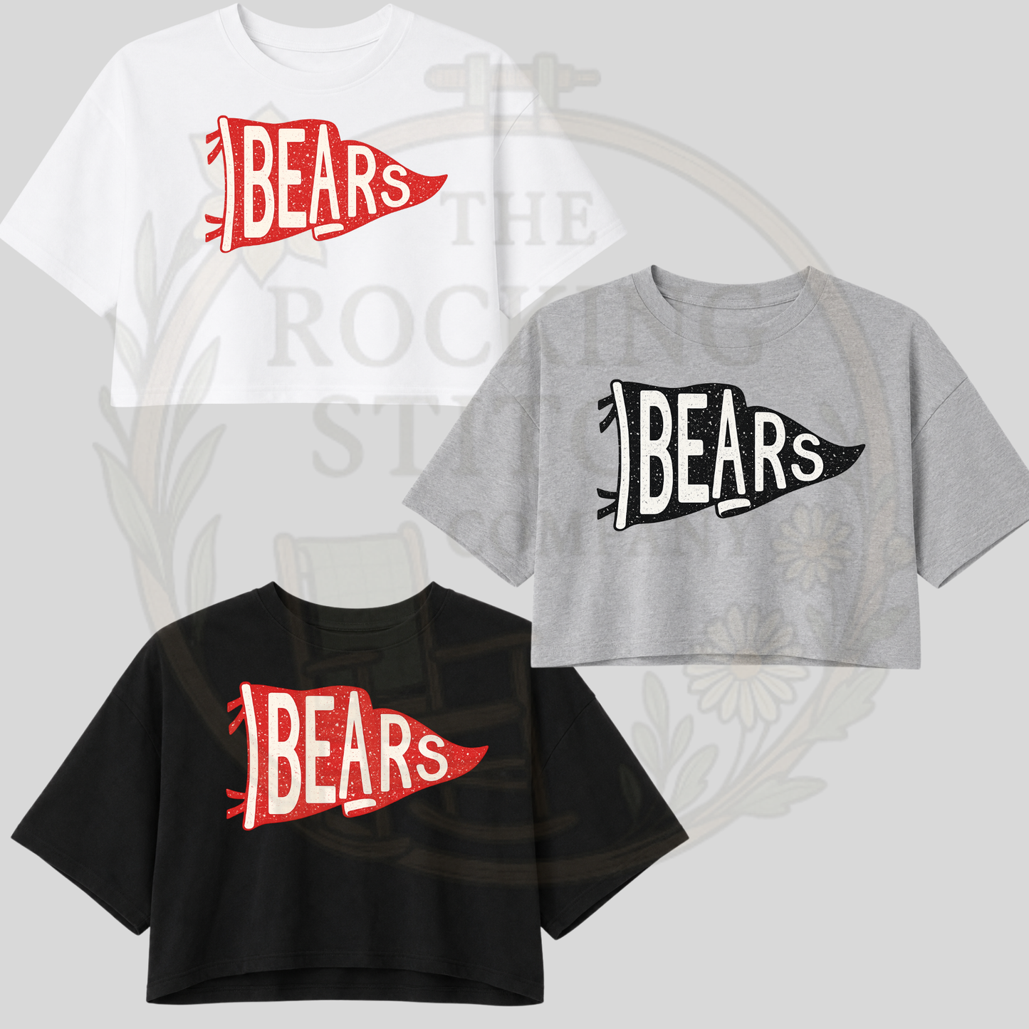Bears Pennant Bella Canvas Cropped Tee