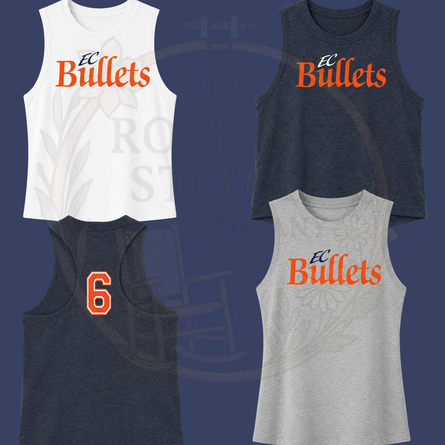 EC Bullets Bella Canvas Cropped Tank