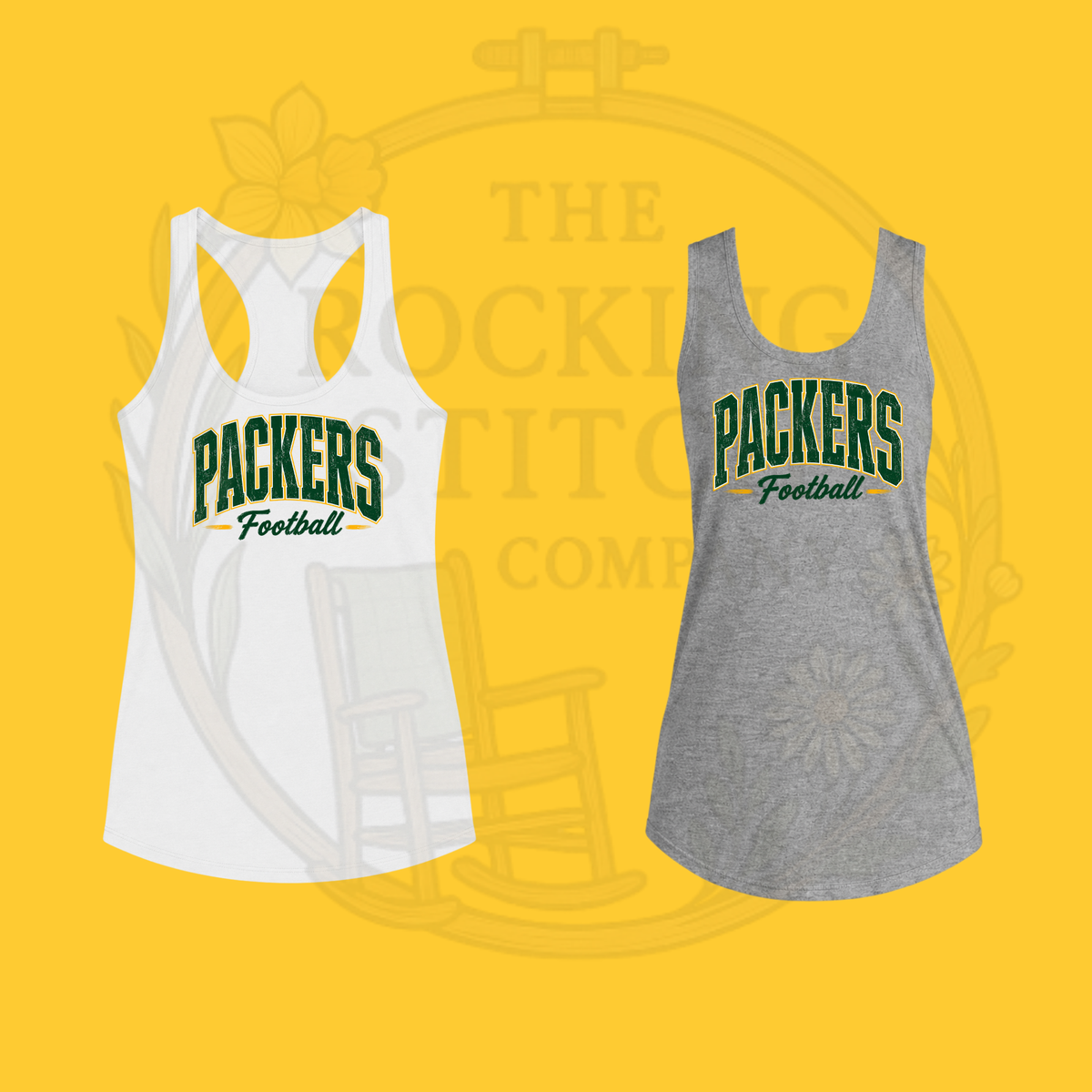 Packers Football Bella Canvas Racerback Tank