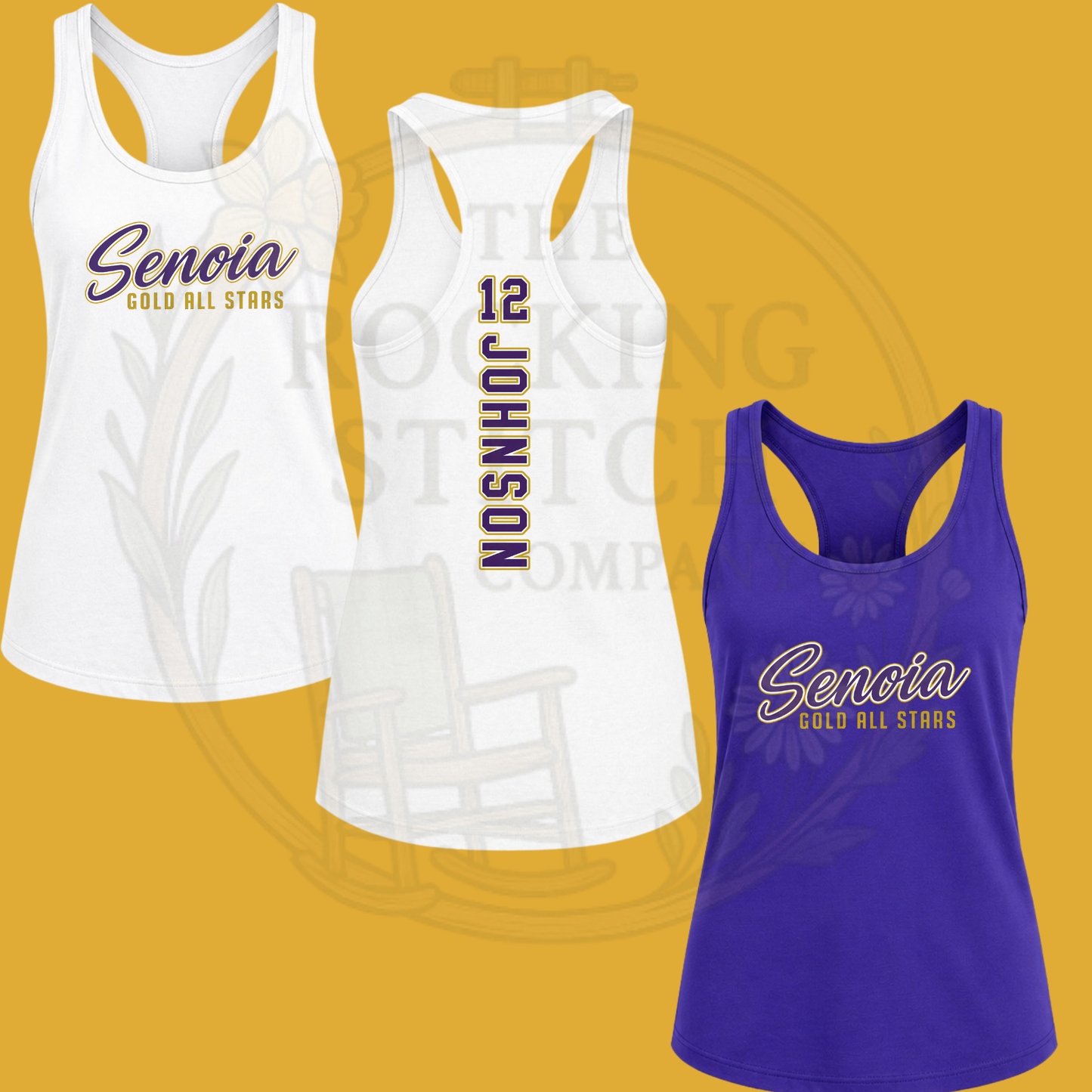 Senoia Gold All Stars Tank tops