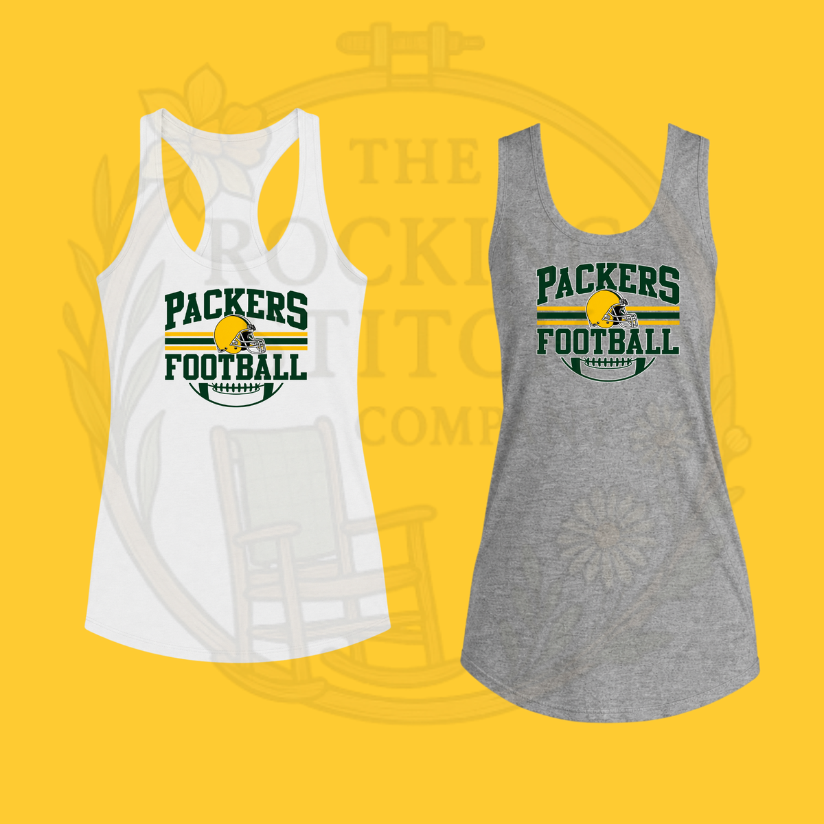 Packers Football Bella Canvas Racerback Tank