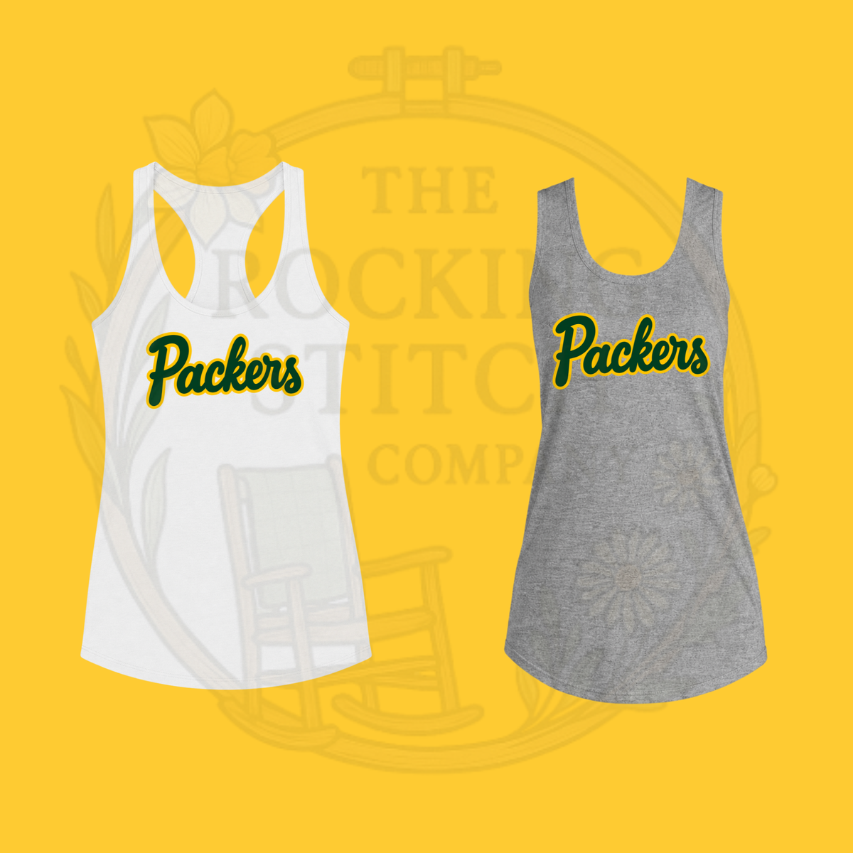Packers Football Bella Canvas Racerback Tank