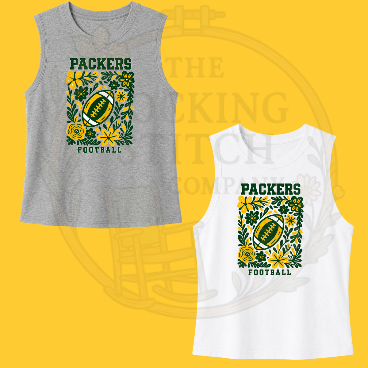 Packers Football Bella Canvas Cropped Tank