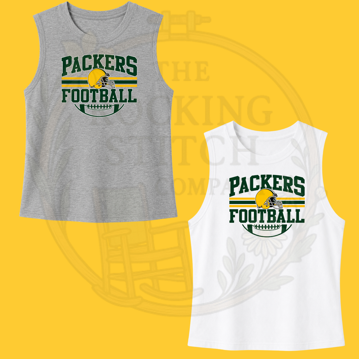 Packers Football Bella Canvas Cropped Tank