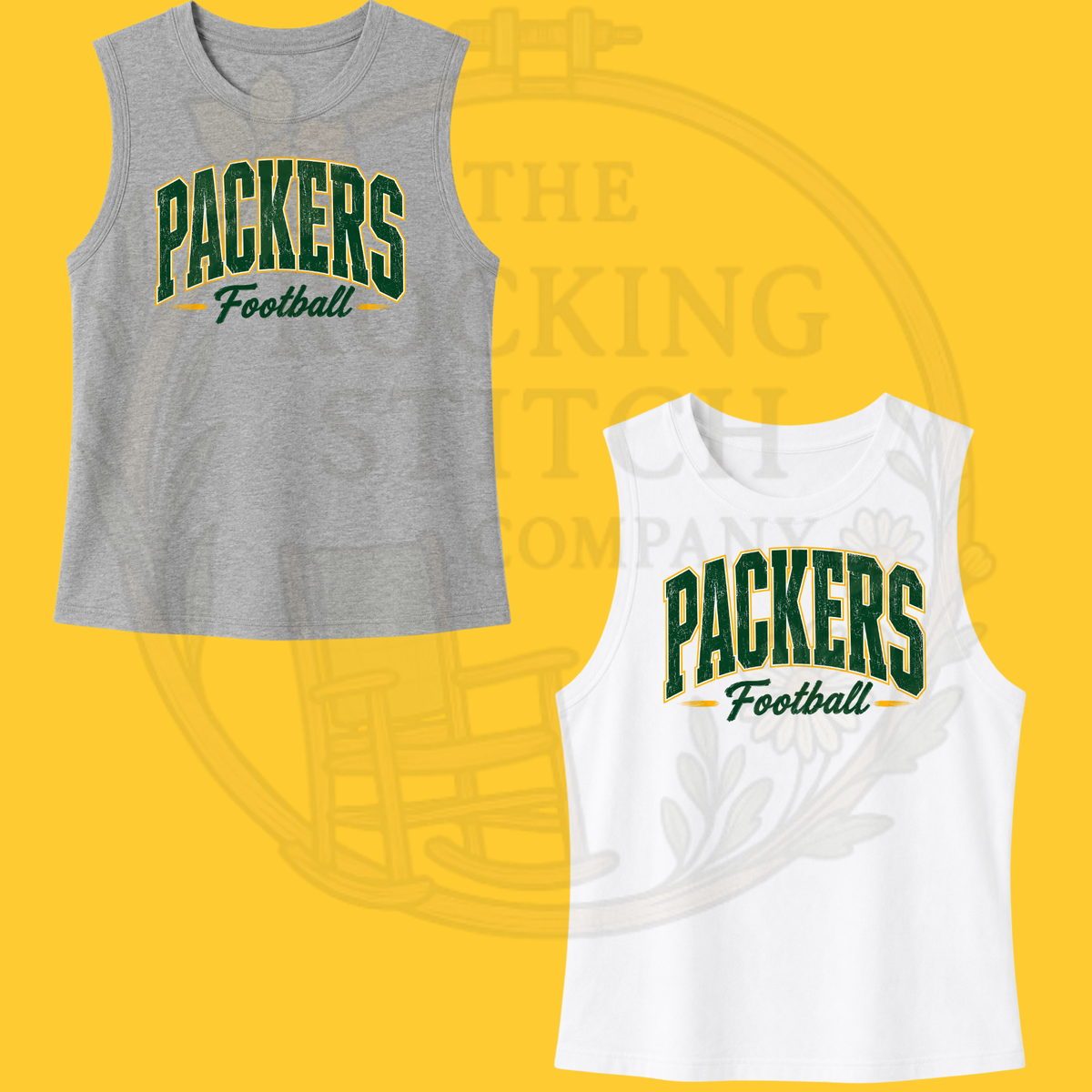 Packers Football Bella Canvas Cropped Tank