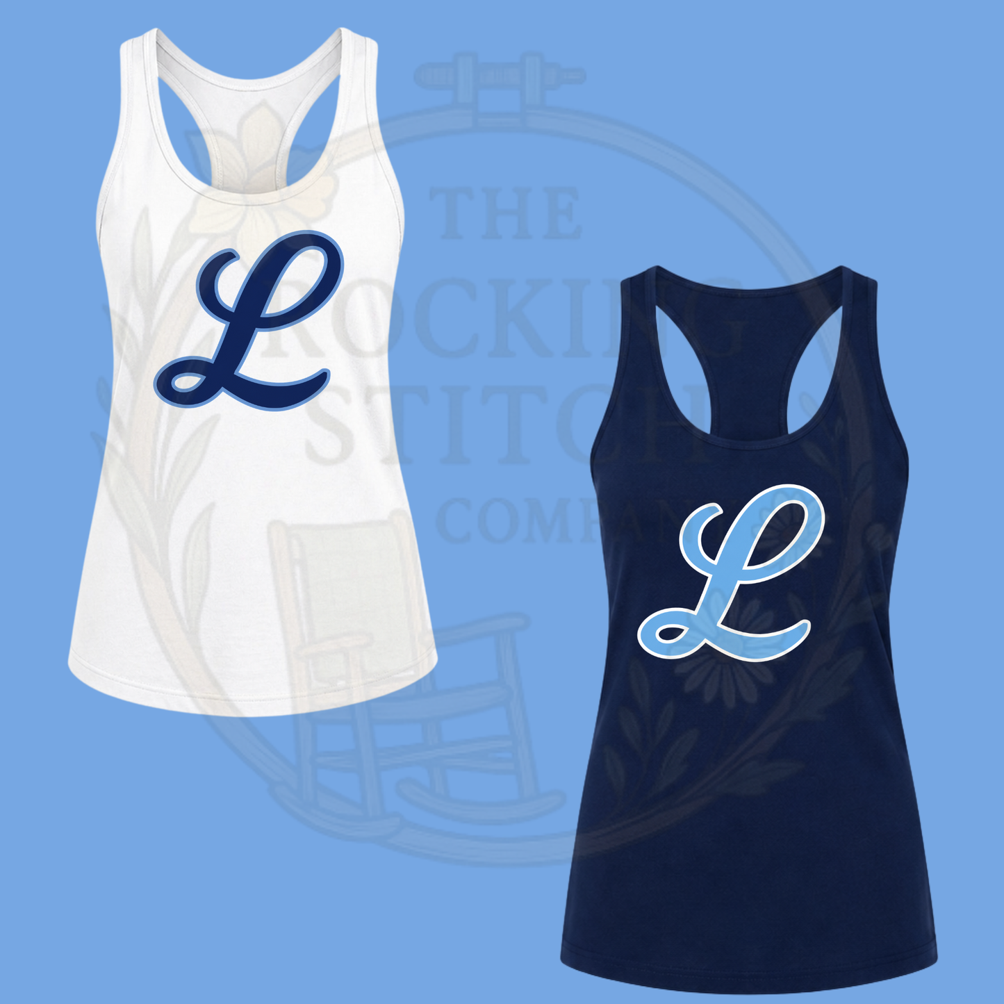 L Script Bella Canvas Racerback Tank