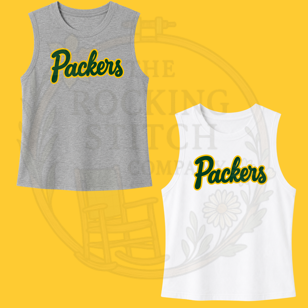 Packers Football Bella Canvas Cropped Tank
