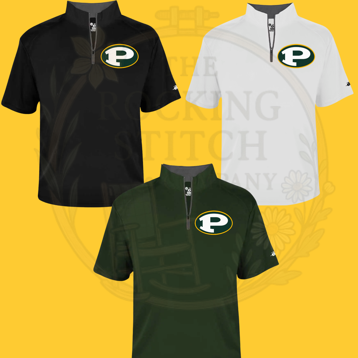 Packers Football Badger Sport Drifit Quarter zip Pullover