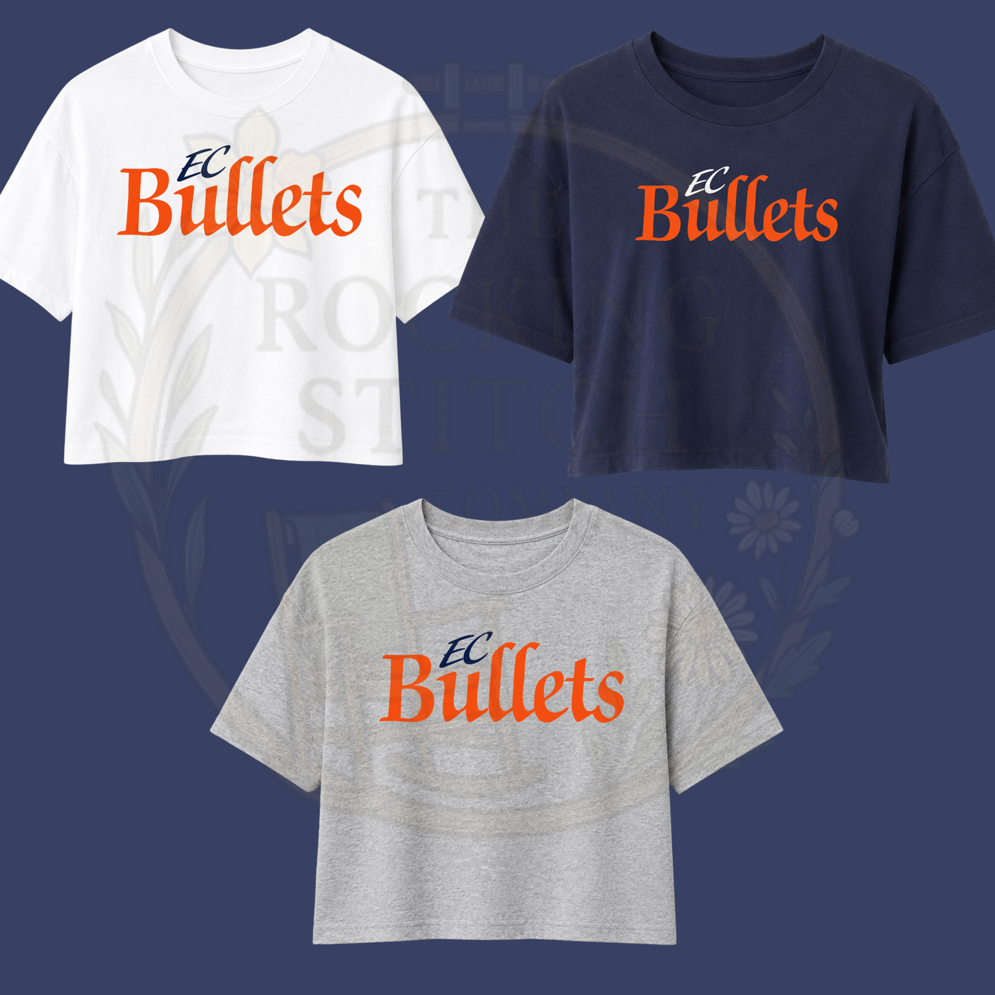 EC Bullets Bella Canvas Cropped Tee