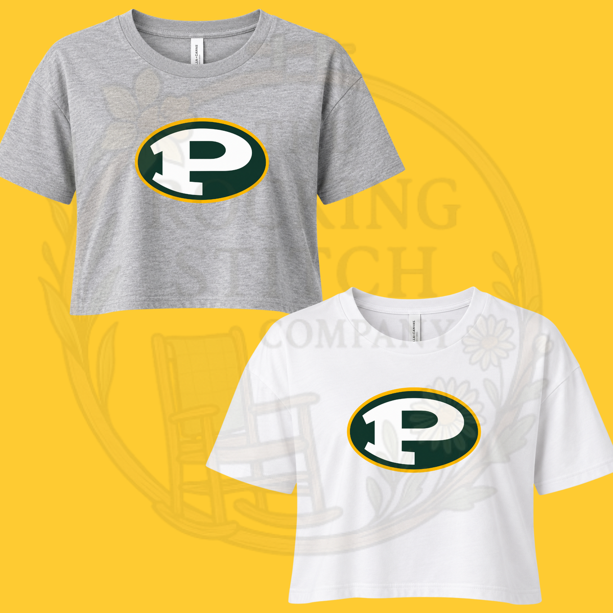 Packers Football Bella Canvas Cropped Tee