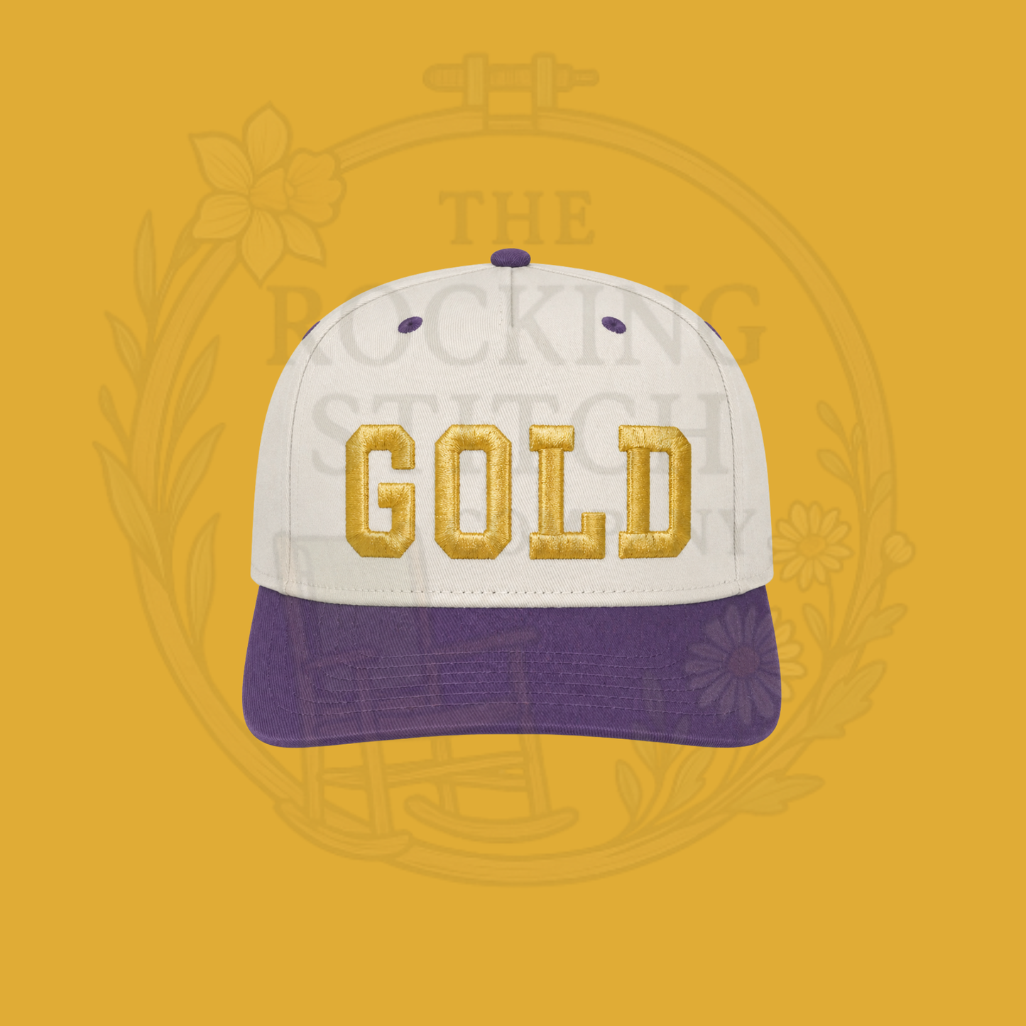 Purple Bill SnapBack Embroidery Hat