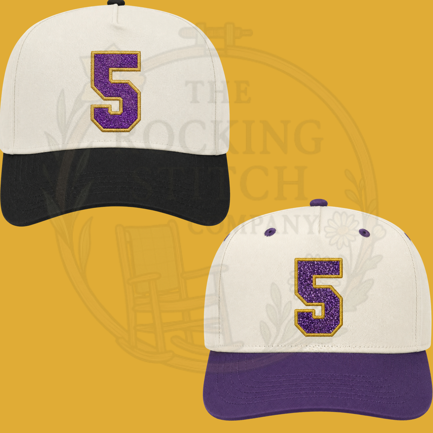 Glitter Number Hats