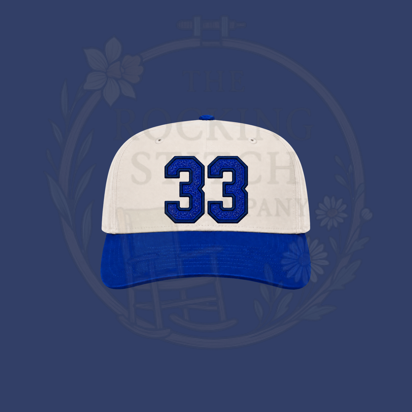 Glitter Number Embroidered Hat