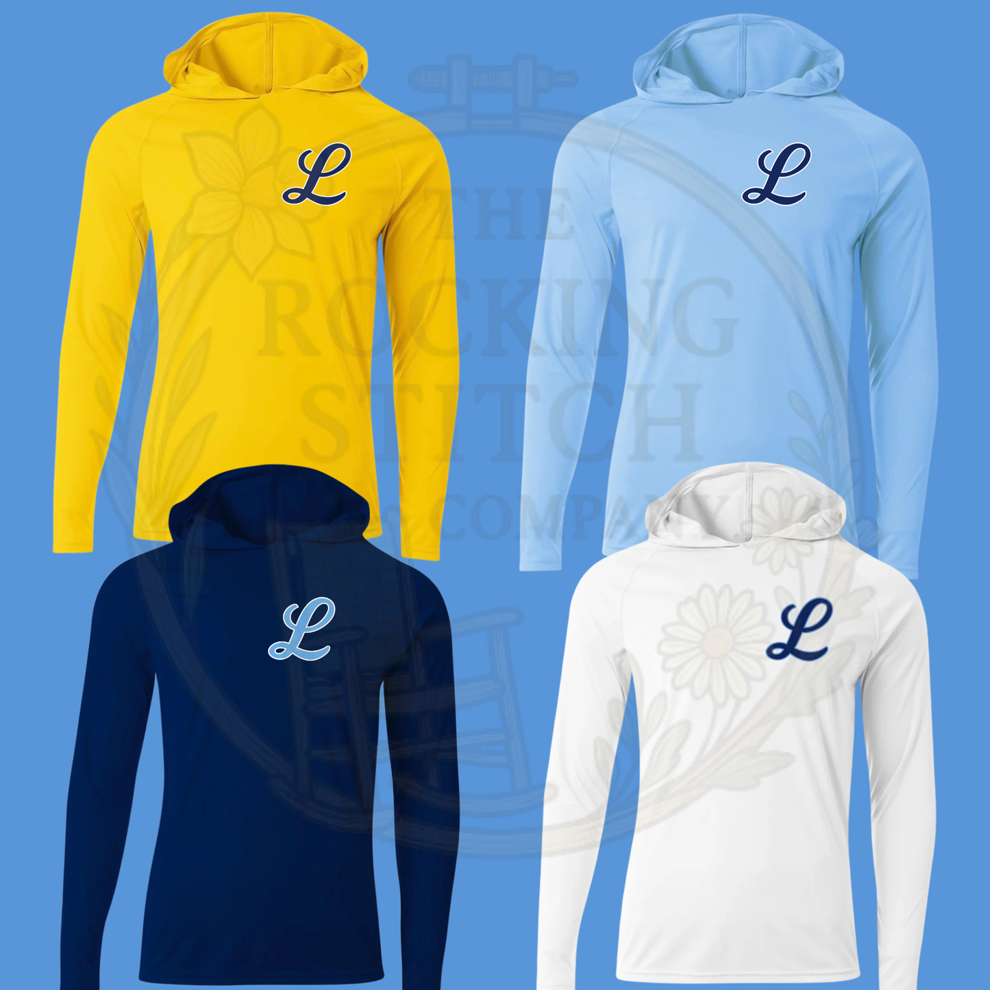 L Script Drifit Long Sleeve Hoodie