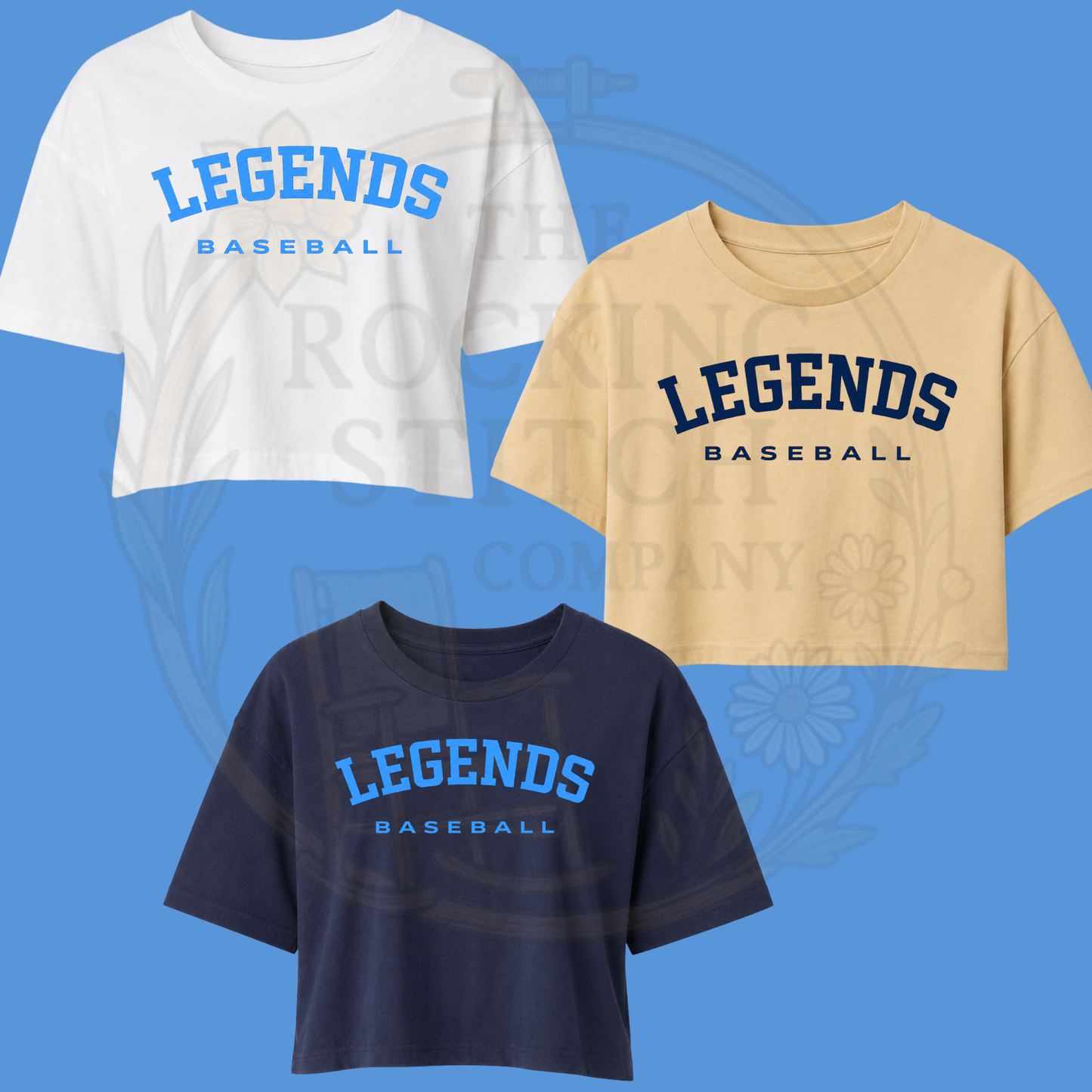 Legends Baseball Crop Tee