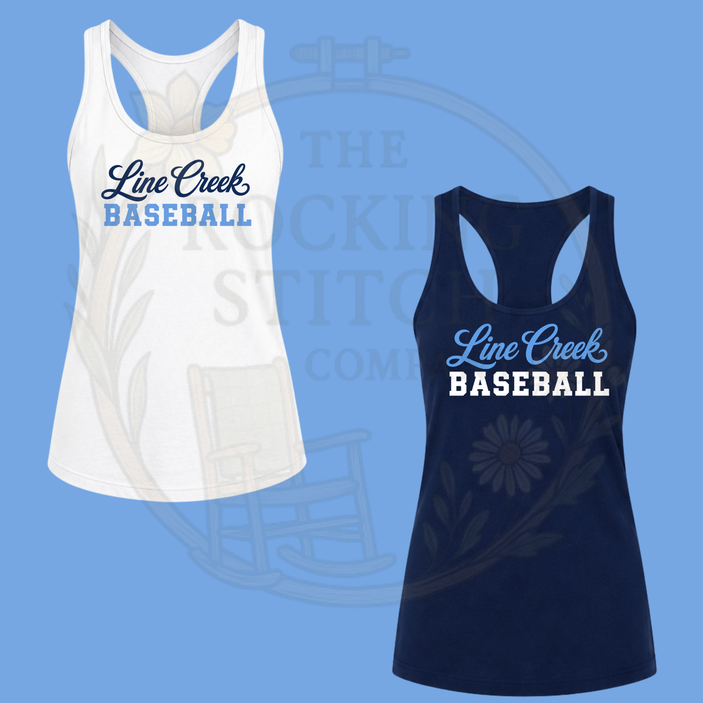 Line Creek Baseball Bella Canvas Racerback Tank