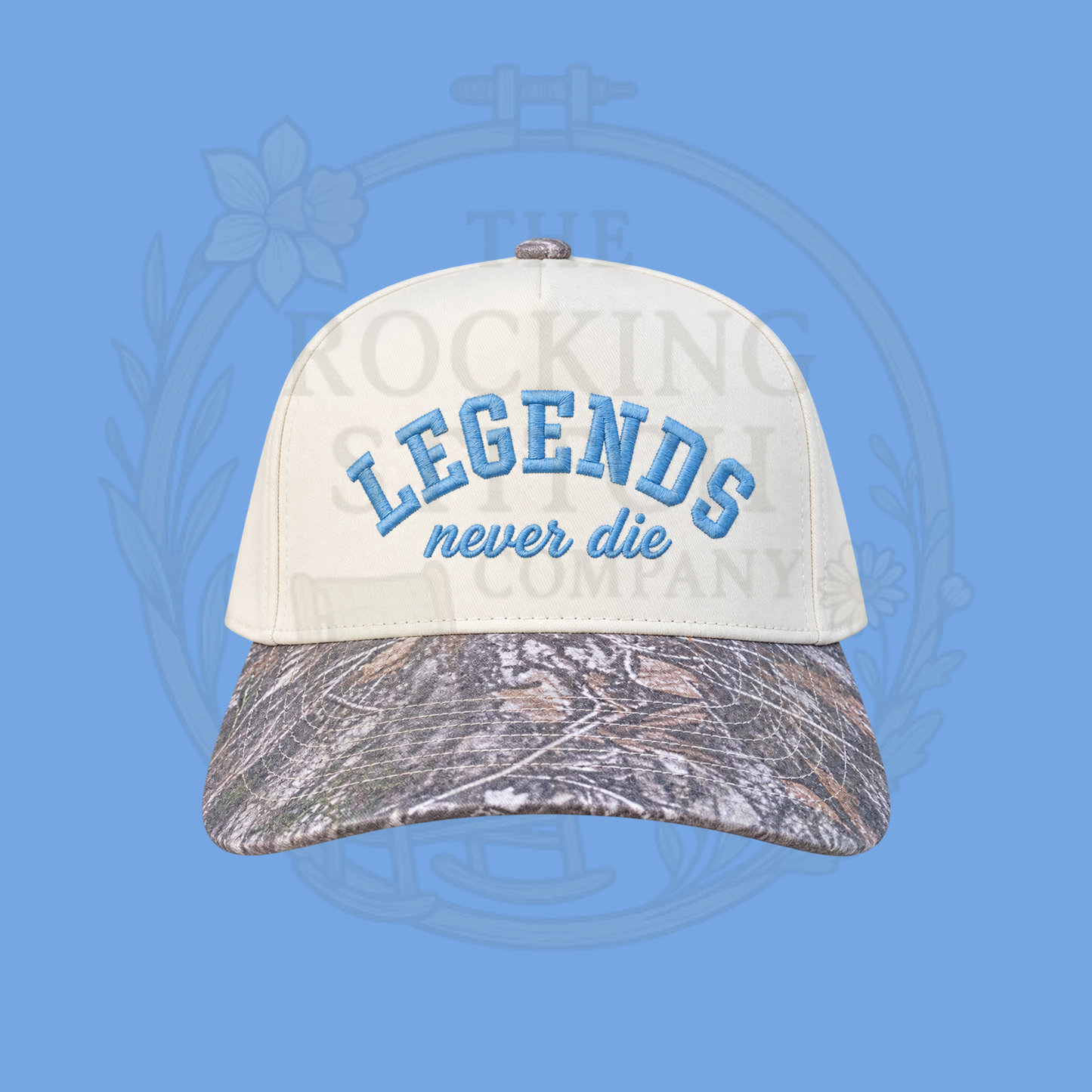 Legends Never Die Camo Embroidered Hat