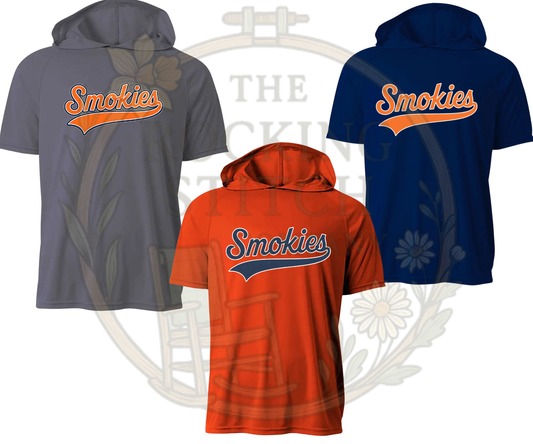 Smokies Script Drifit Short Sleeve Hoodie