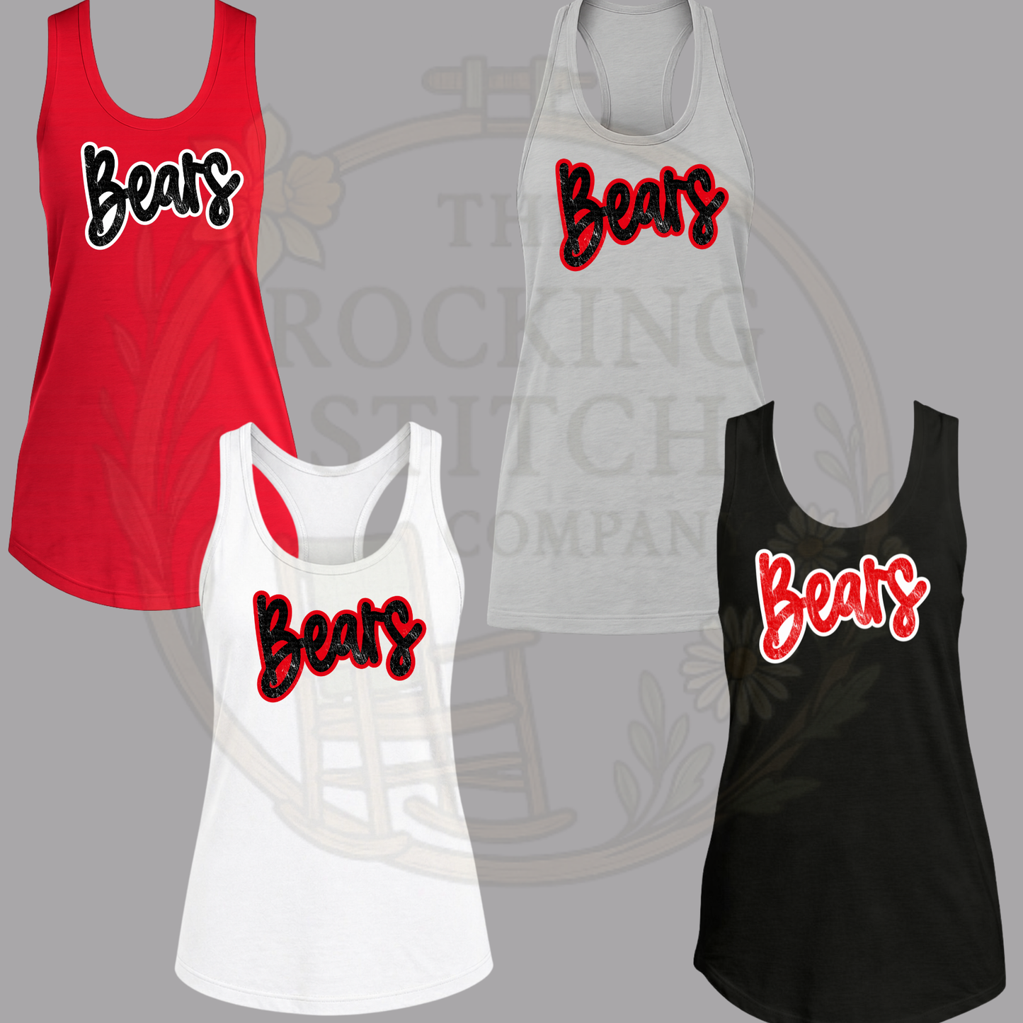 Bears Bella Canvas Racerback Tank