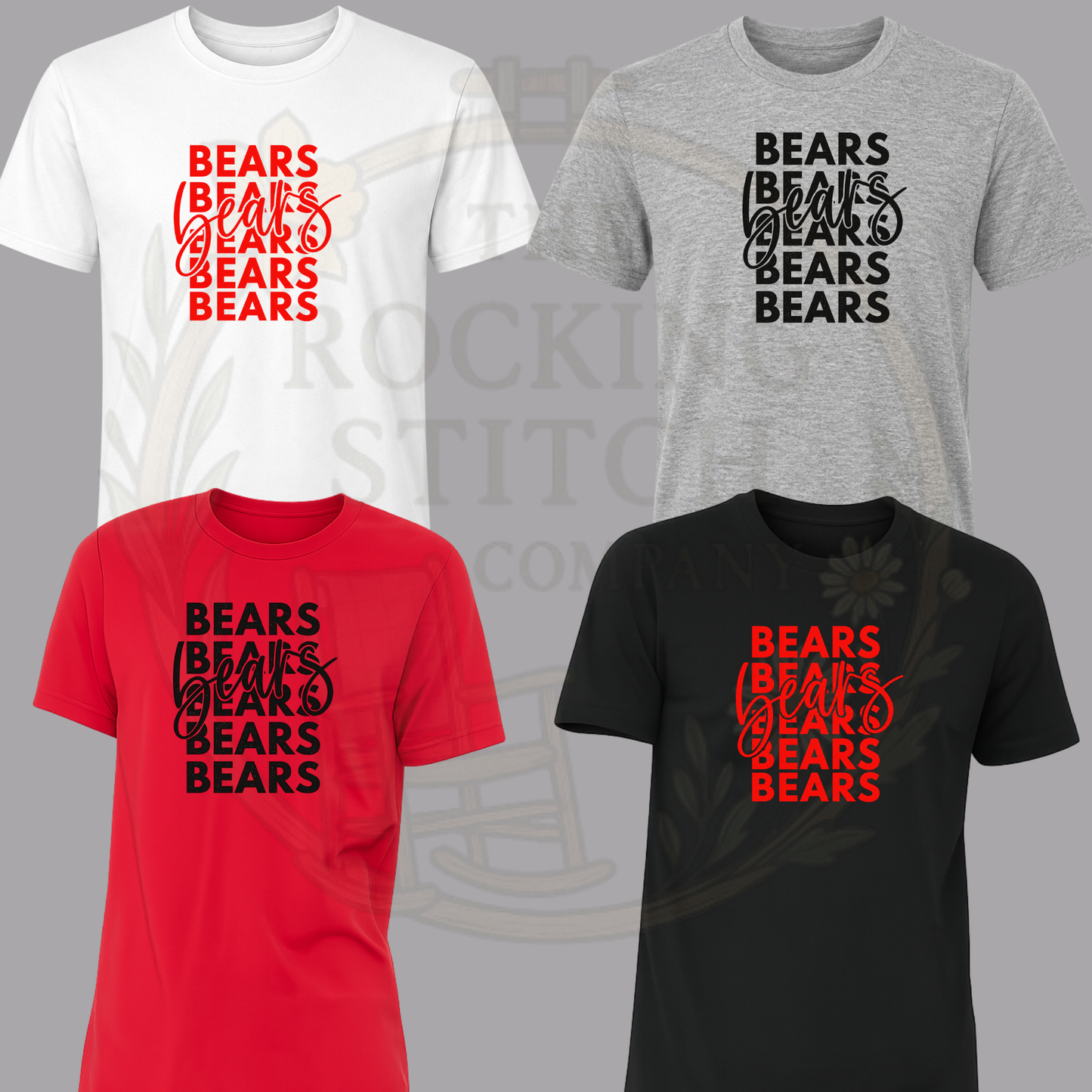 Stacked Bears Cotton Tee