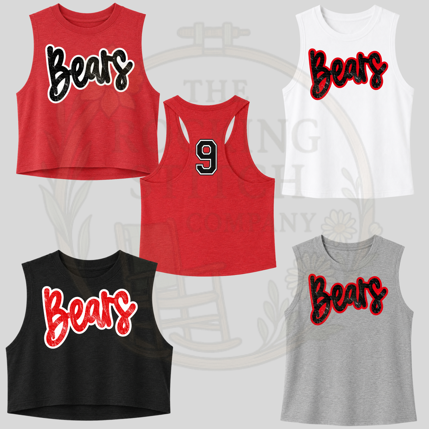 Bears Bella Canvas Cropped Tank