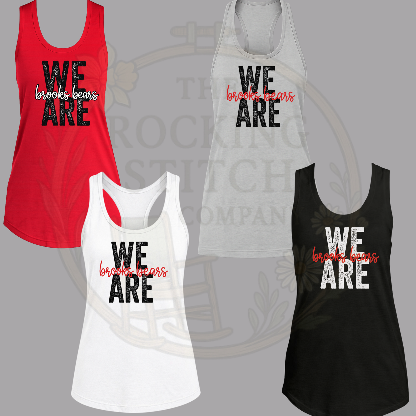 We Are Brooks Bears Bella Canvas Racerback Tank