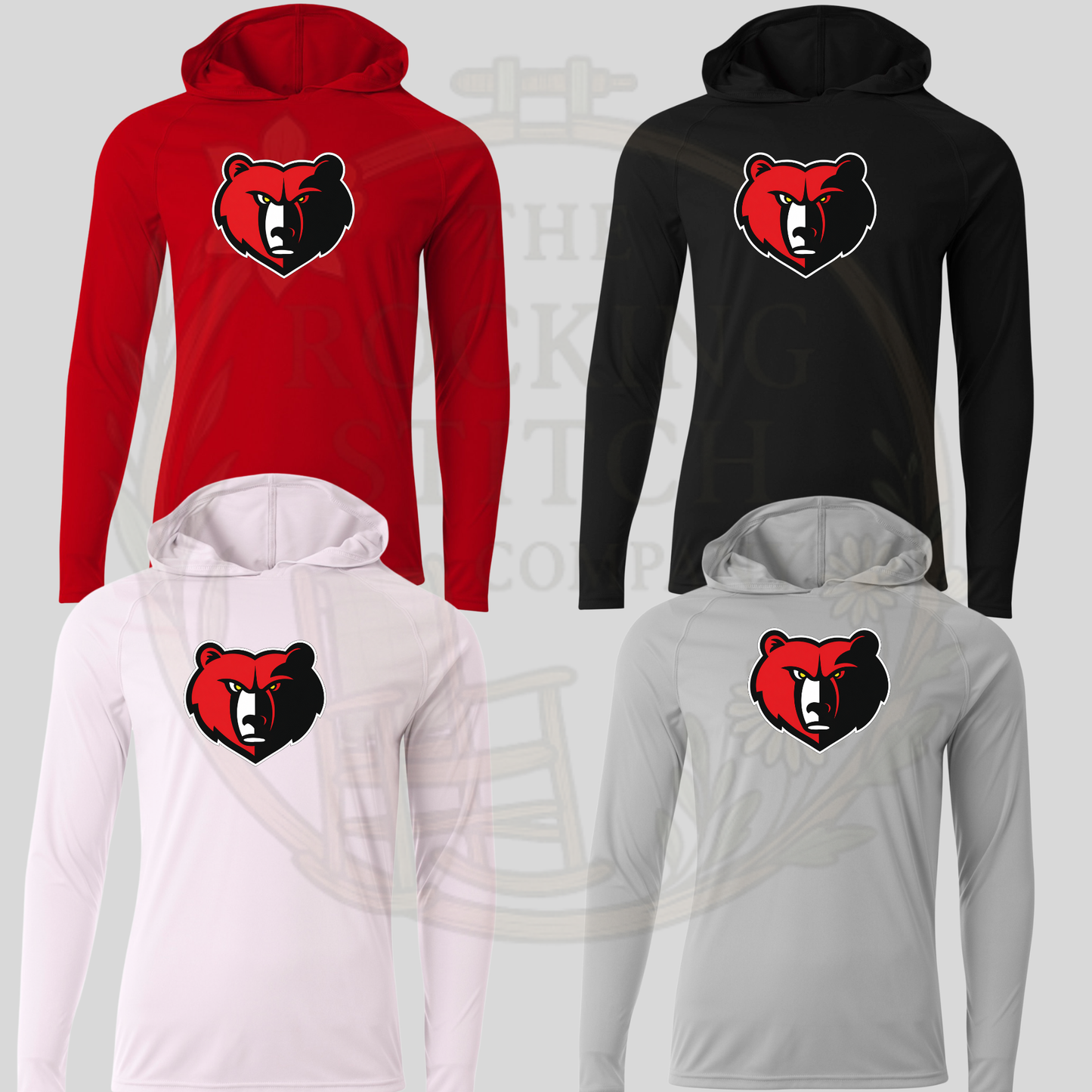 Brooks Bears Logo Drifit Long Sleeve Hoodie