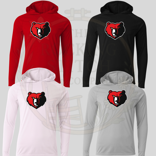 Brooks Bears Logo Drifit Long Sleeve Hoodie