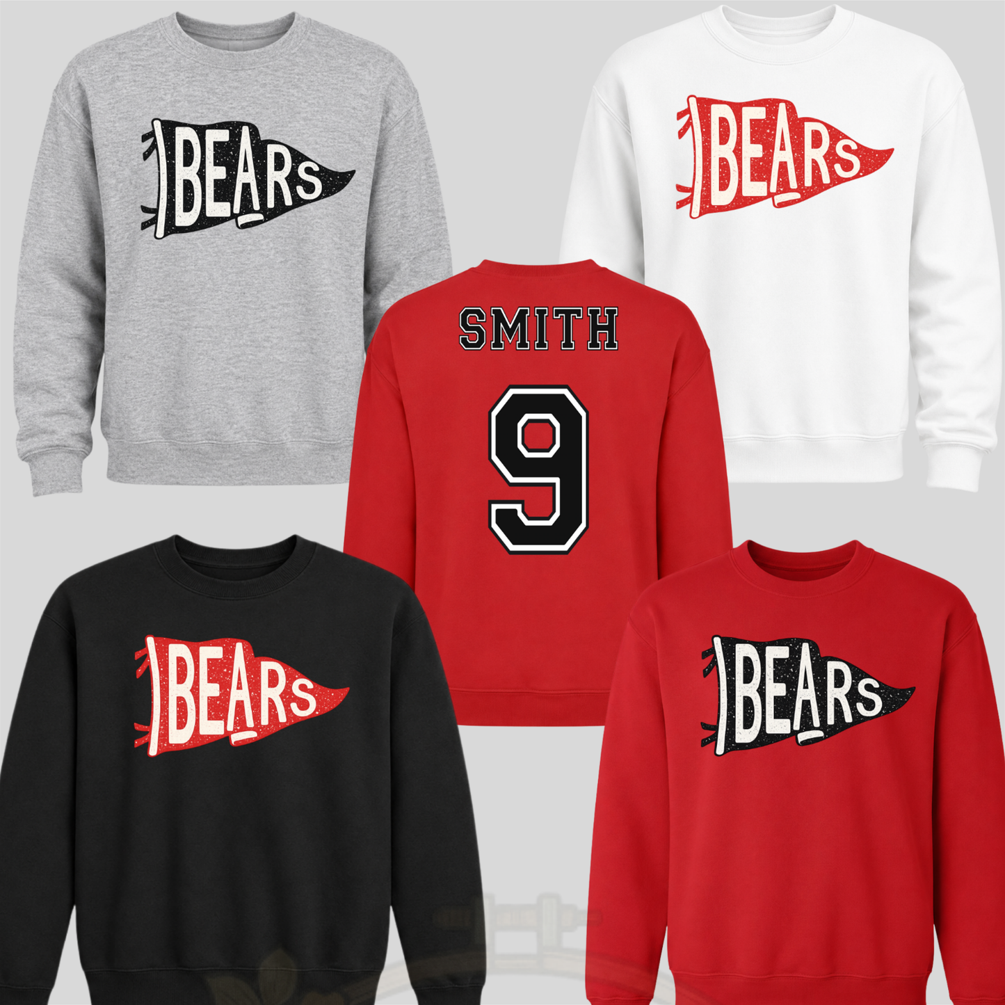 Bears Pennant Crewneck