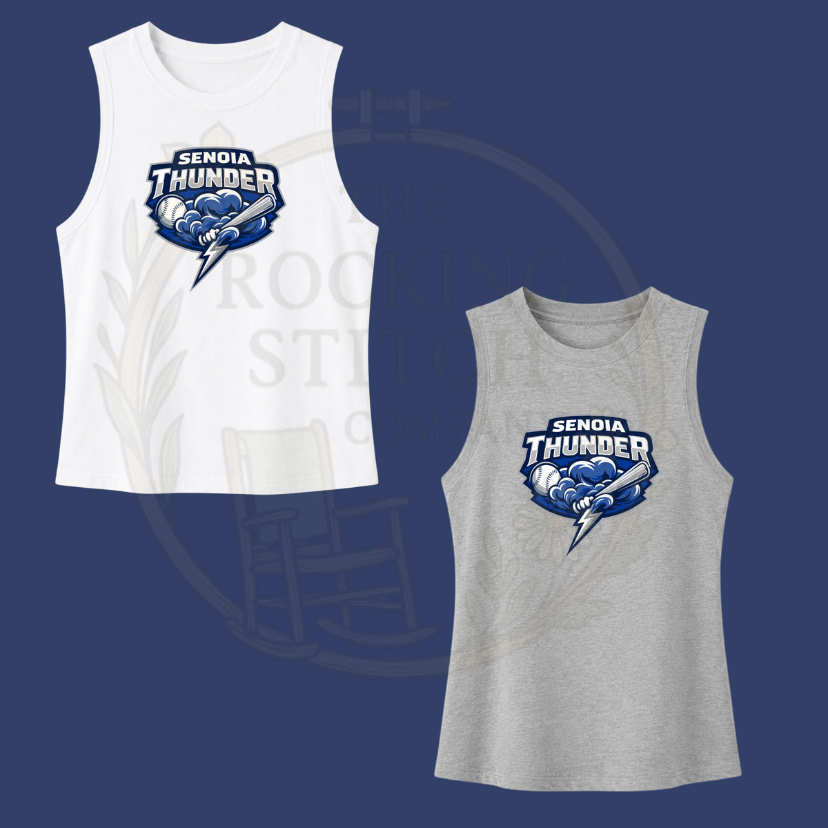 Senoia Thunder Bella Canvas Cropped Tank