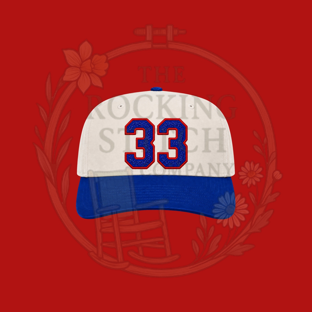 Glitter Number Embroidered Hat