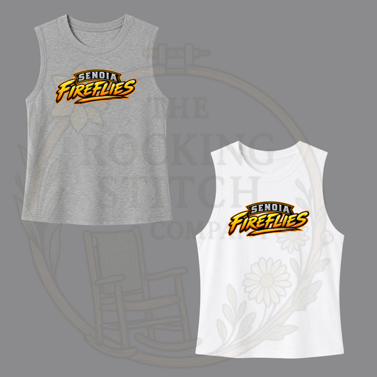 Senoia Fireflies Bella Canvas Cropped Tank