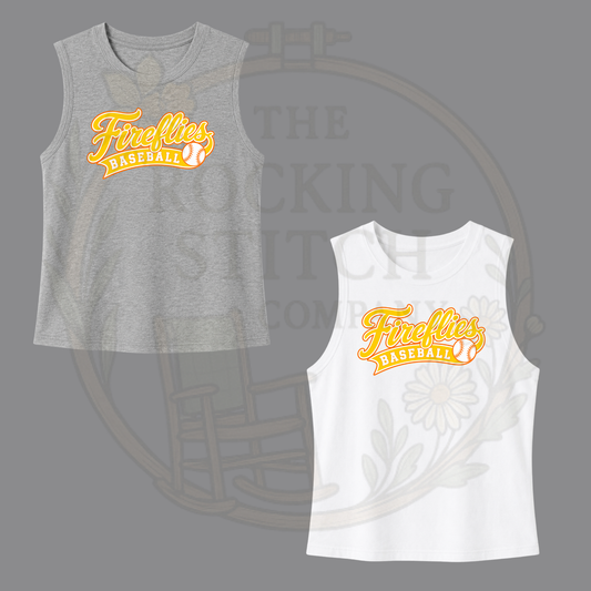Senoia Fireflies Bella Canvas Cropped TanK