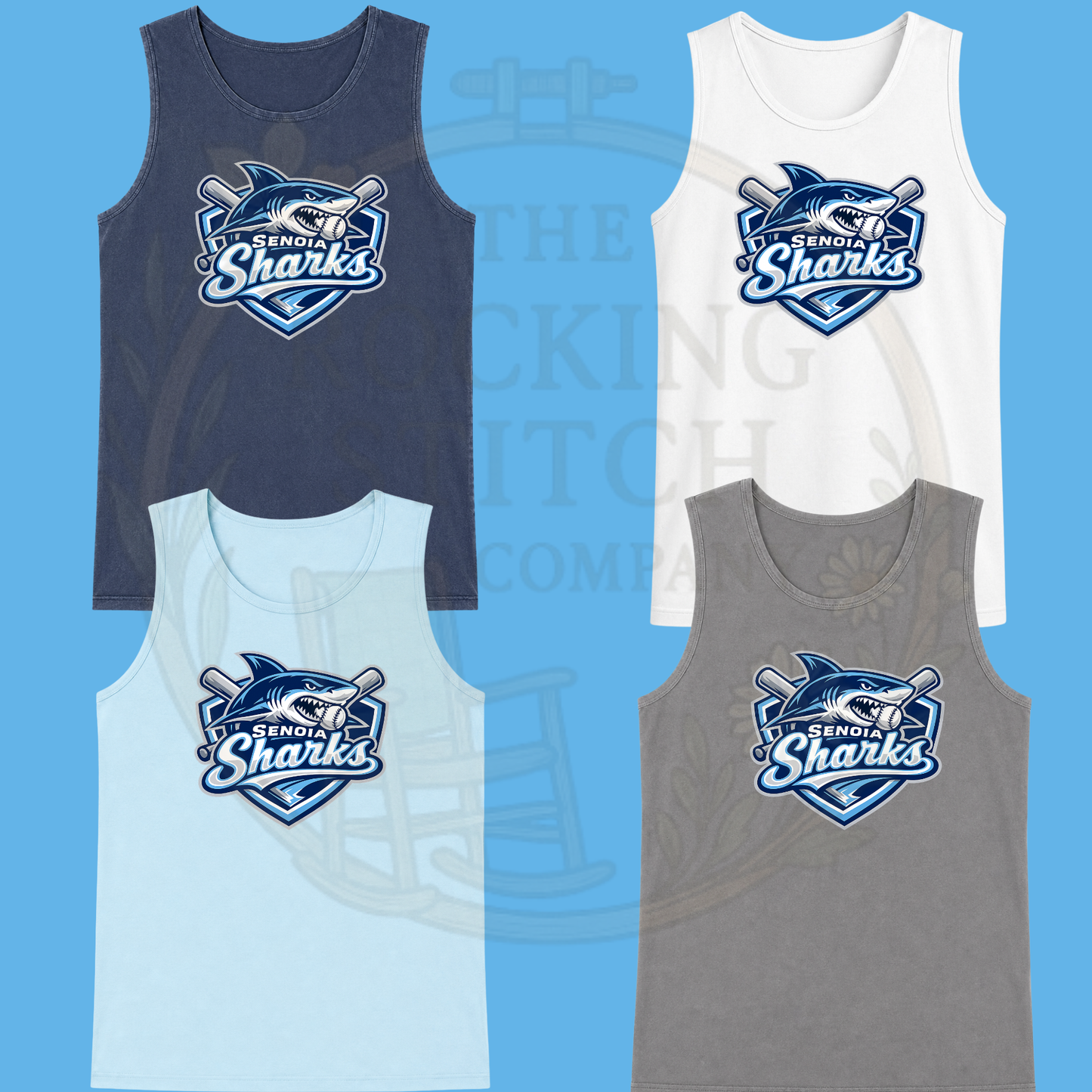 Senoia Sharks Comfort Colors-Tank
