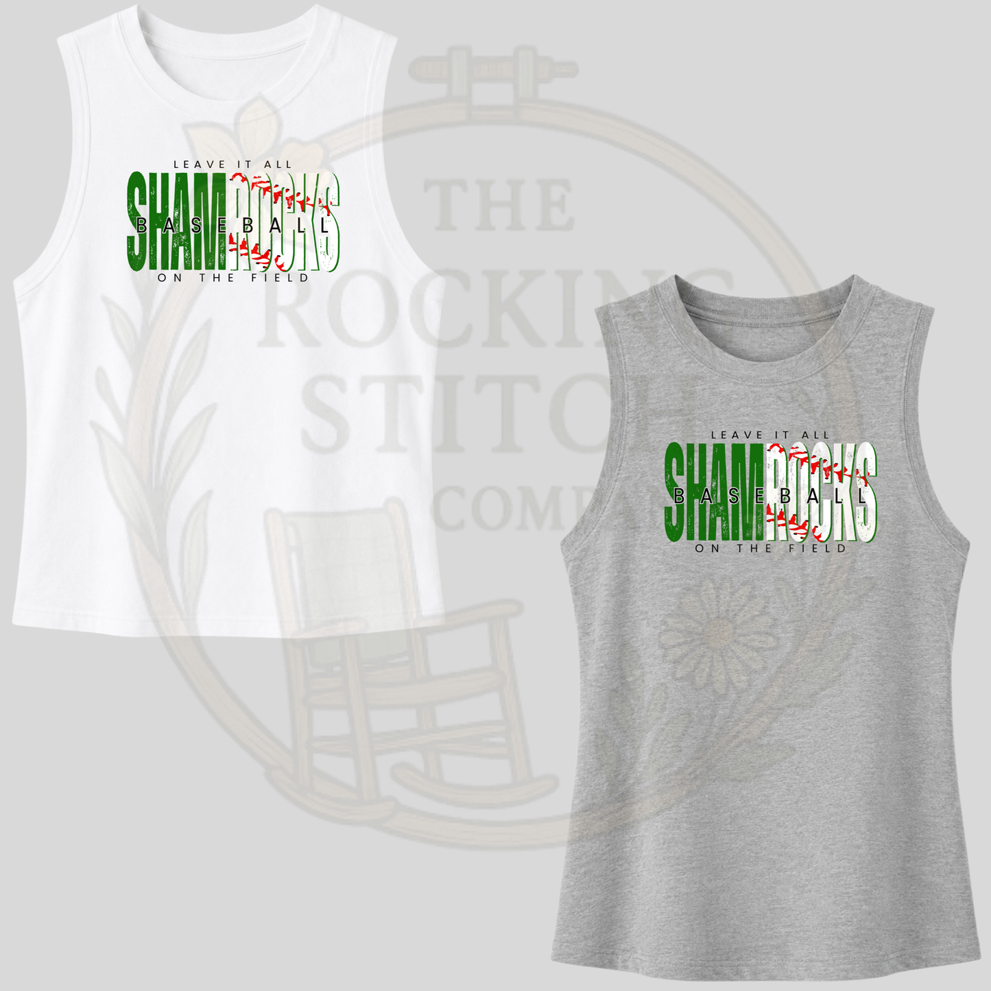 Leave it All on the Field Bella Canvas Cropped Tank