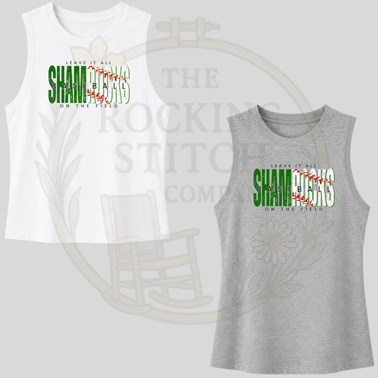 Leave it All on the Field Bella Canvas Cropped Tank