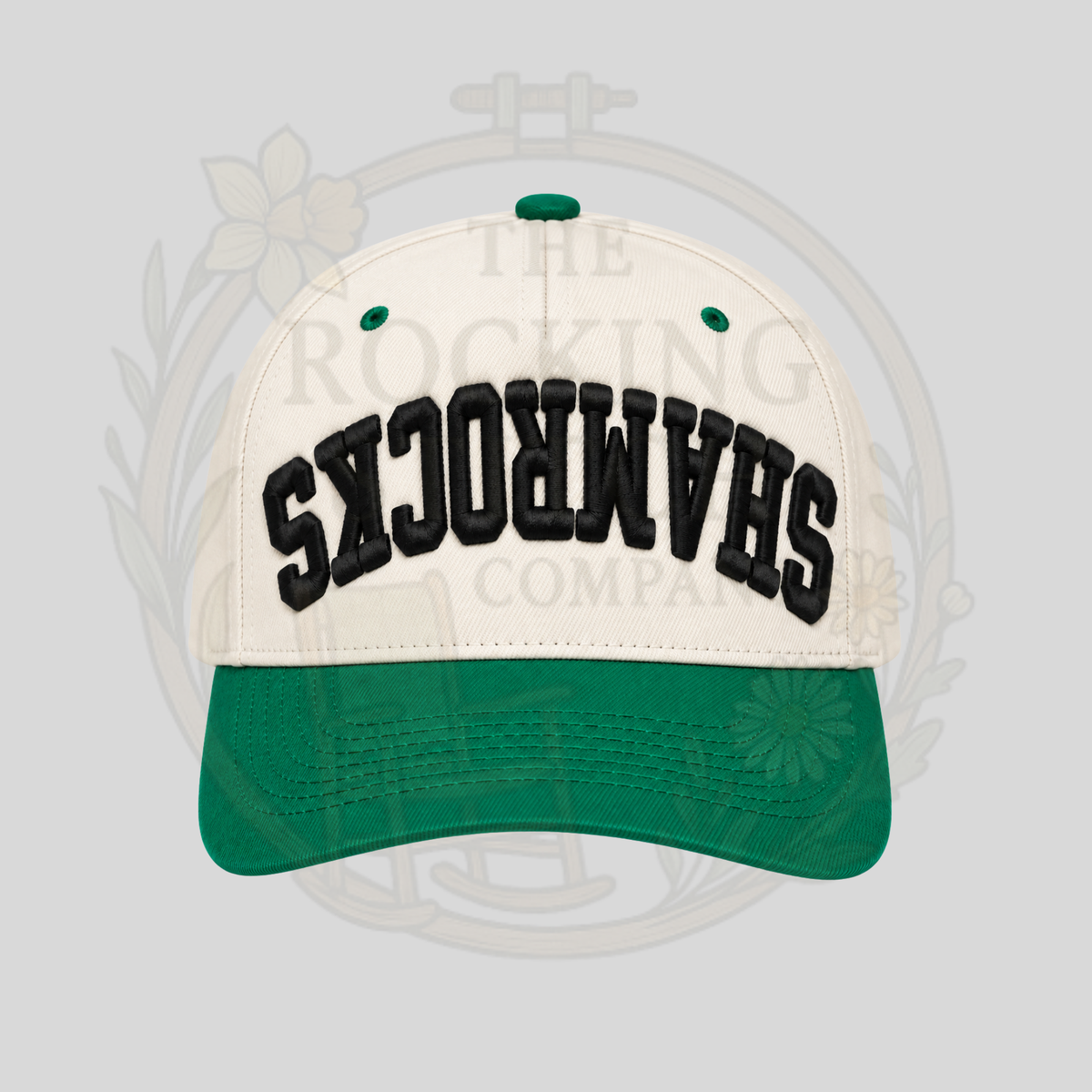 Shamrocks Upside Down Embroidered Hat