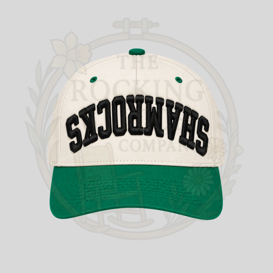Shamrocks Upside Down Embroidered Hat