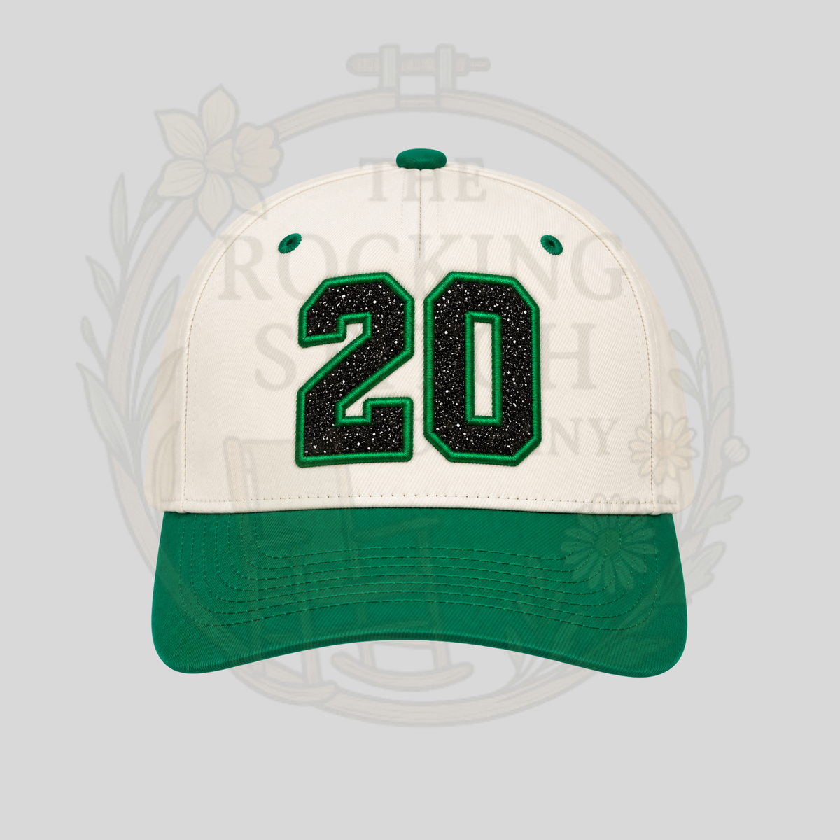 Glitter Number Embroidered Hat