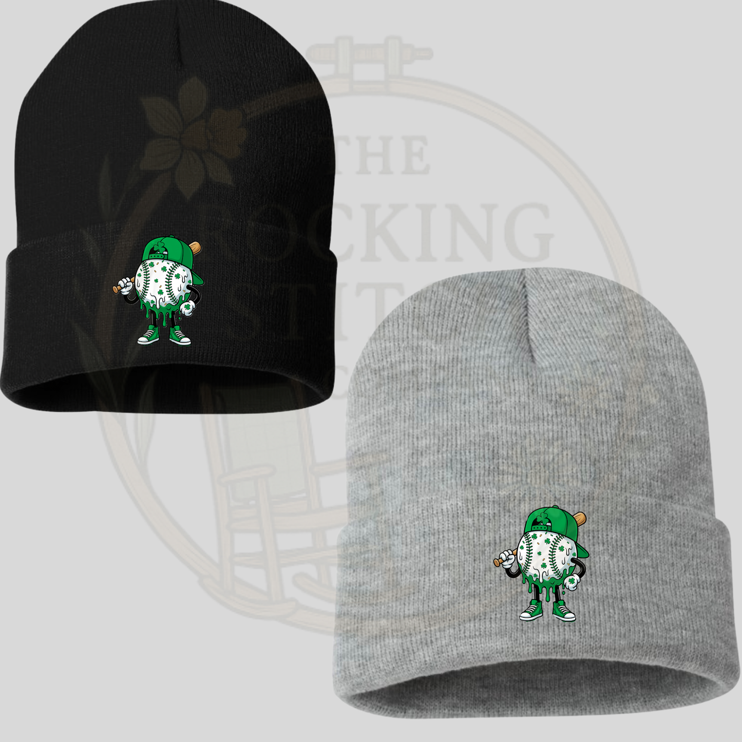 Drip Baseball Embroidered Beanie