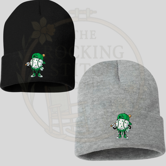 Drip Baseball Embroidered Beanie