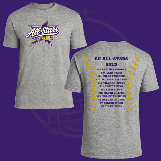 Cotton Tee- 6U Senoia Gold Roster