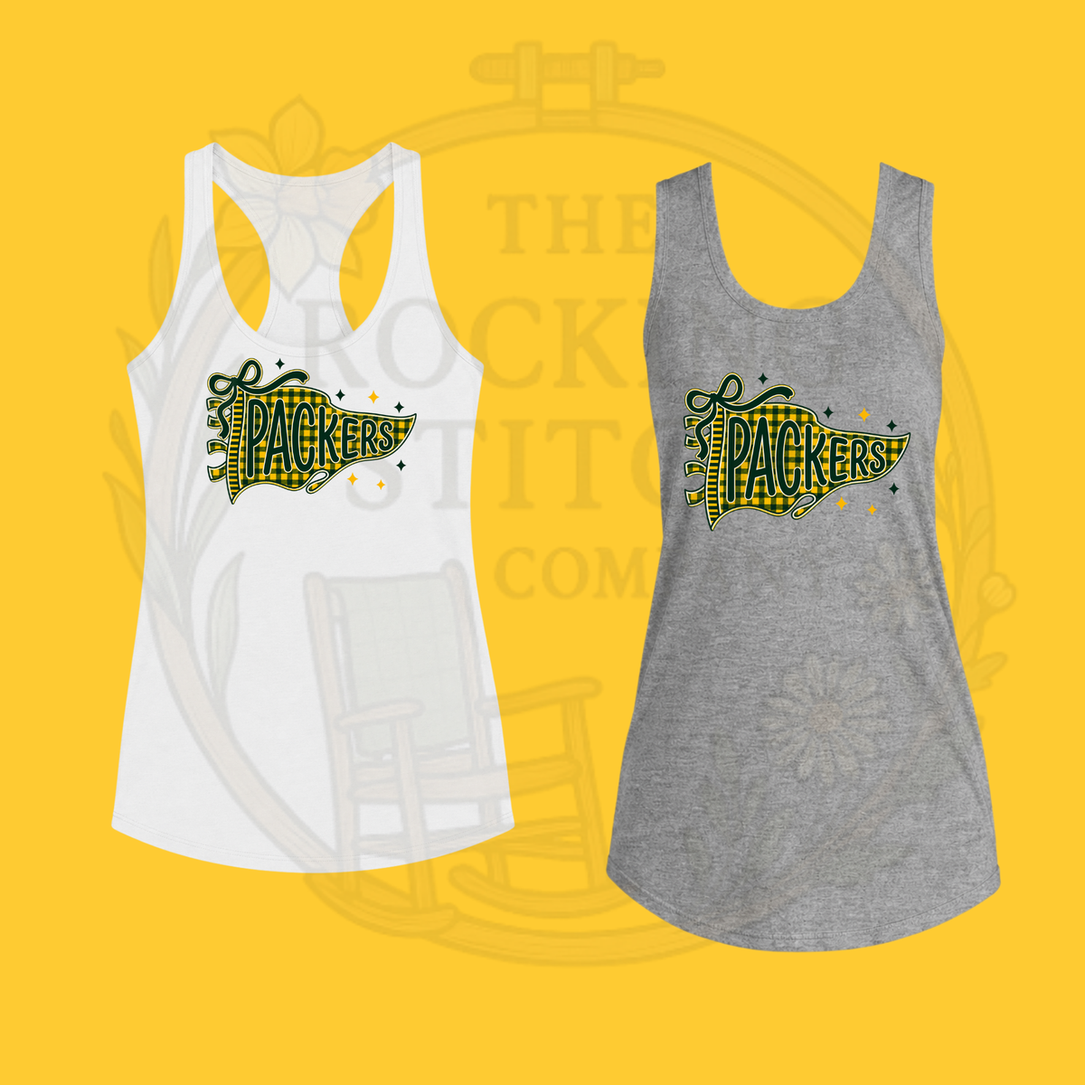 Packers Football Bella Canvas Racerback Tank