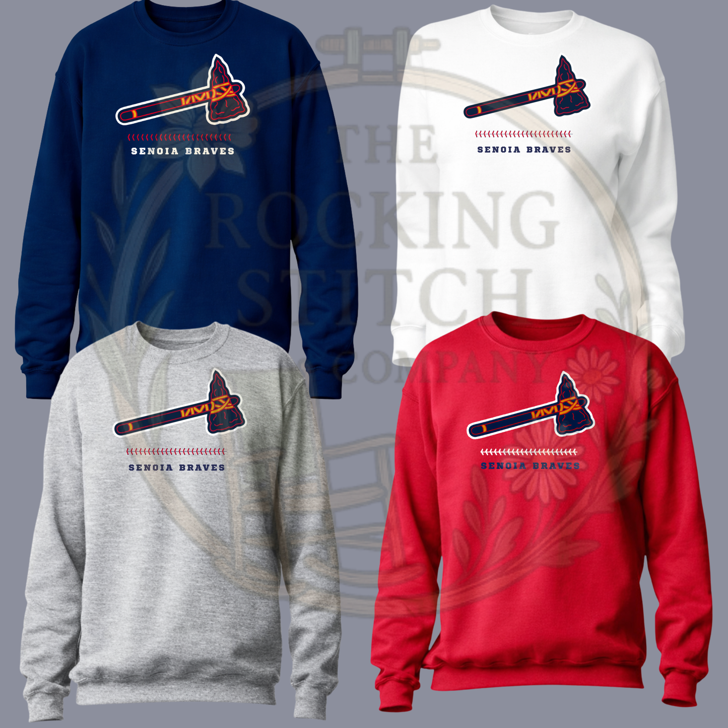 Senoia Braves Tomahawk Crewneck
