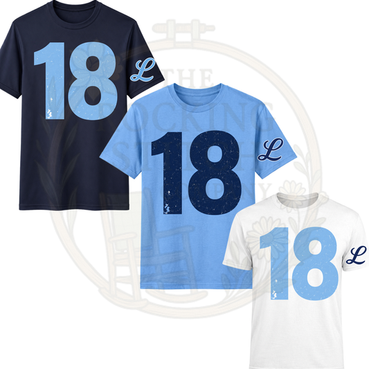 Big Number Cotton Tee with Logo on sleeve