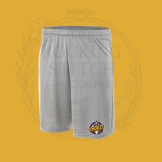 Drifit Shorts with Gold logo