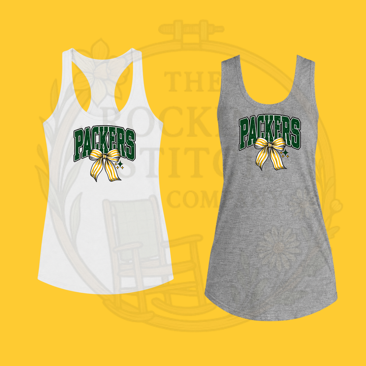 Packers Football Bella Canvas Racerback Tank