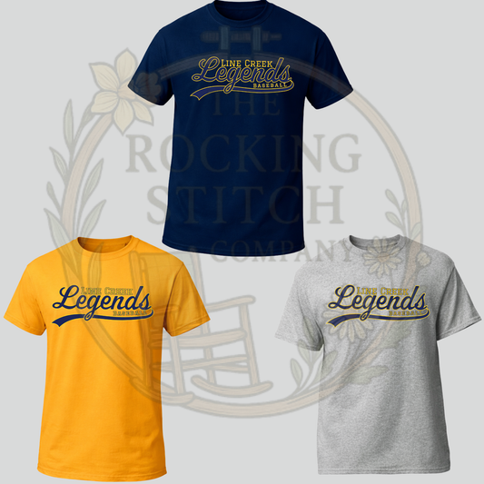 Line Creek Legends Baseball Short Sleeve Tee